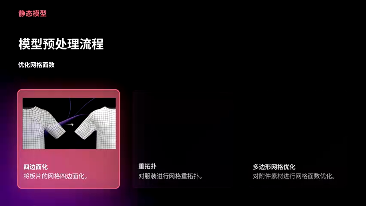 自动四边面化效果