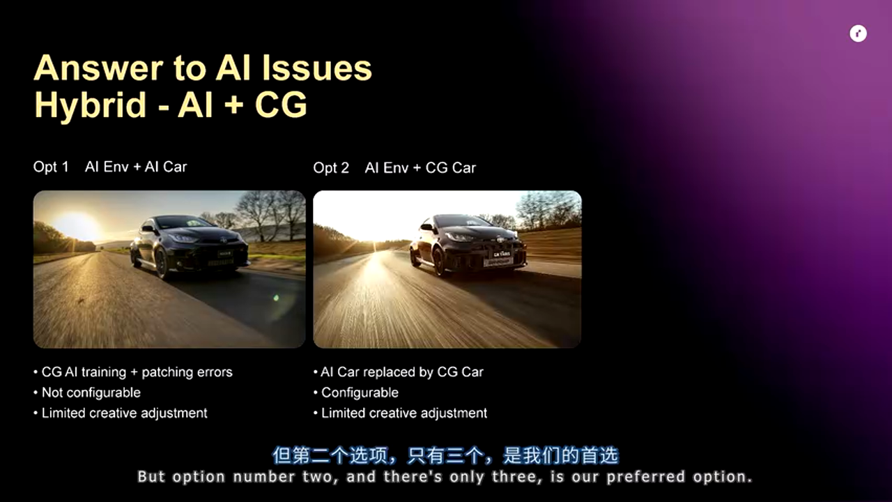 CG + AI 混合方案